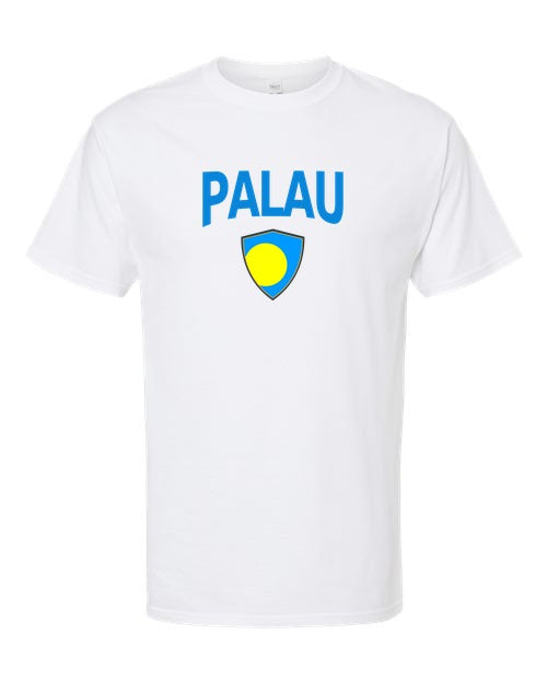 Palau Arched Crest Soccer Tee — NYC Factory