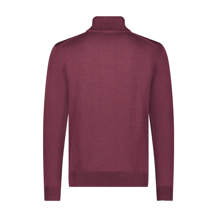Maroon sweater on a white background