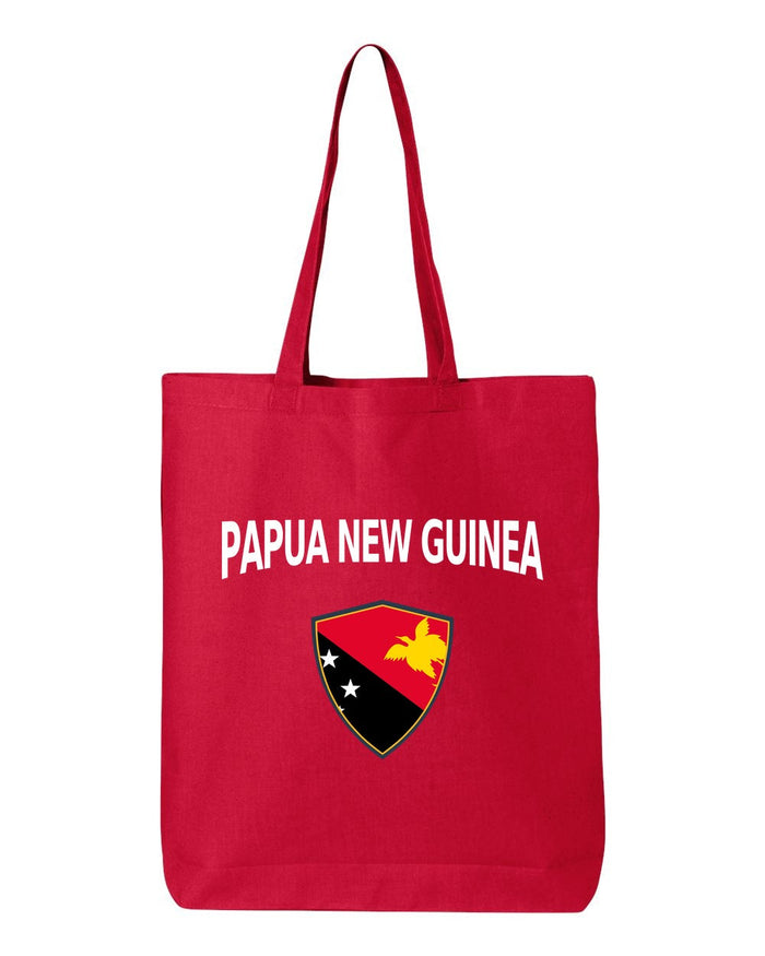 Papua New Guinea Soccer Tote Bag — Arched National Crest | NYC Factory