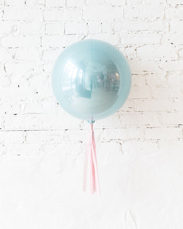 Pastel Blue Orb with Pink Skirt
