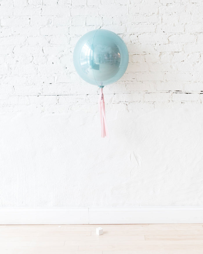 Pastel Blue Orb with Pink Skirt