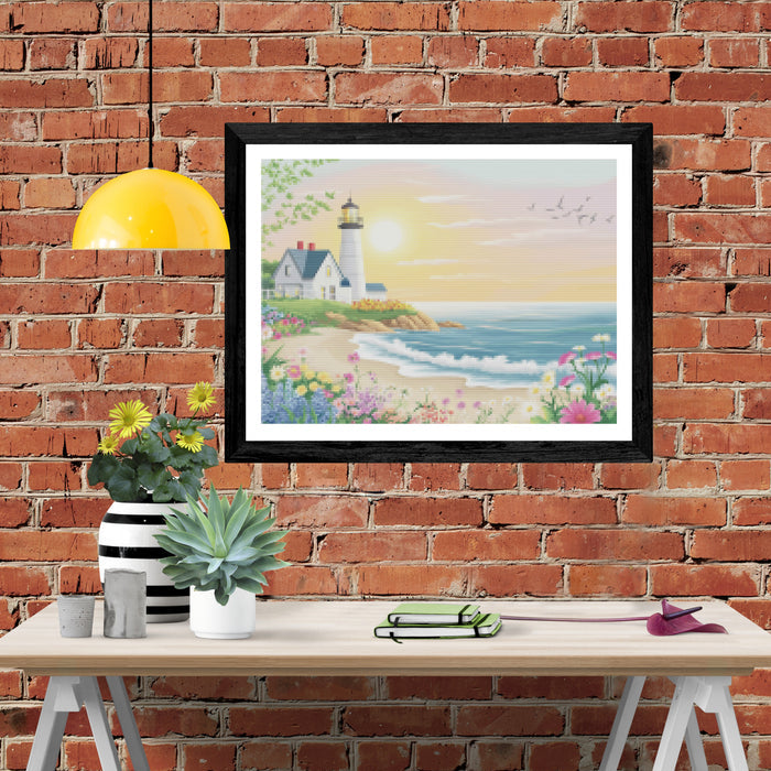 Peaceful Coastal Scene With Gentle Waves