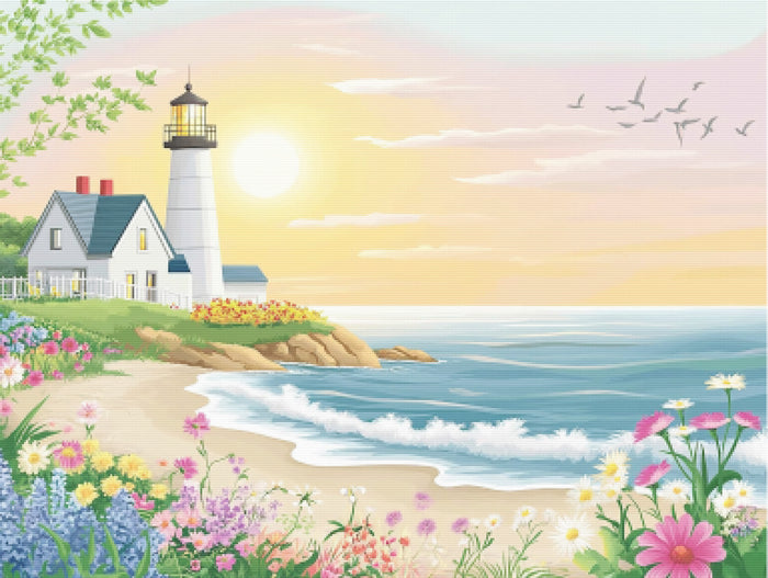 Peaceful Coastal Scene With Gentle Waves
