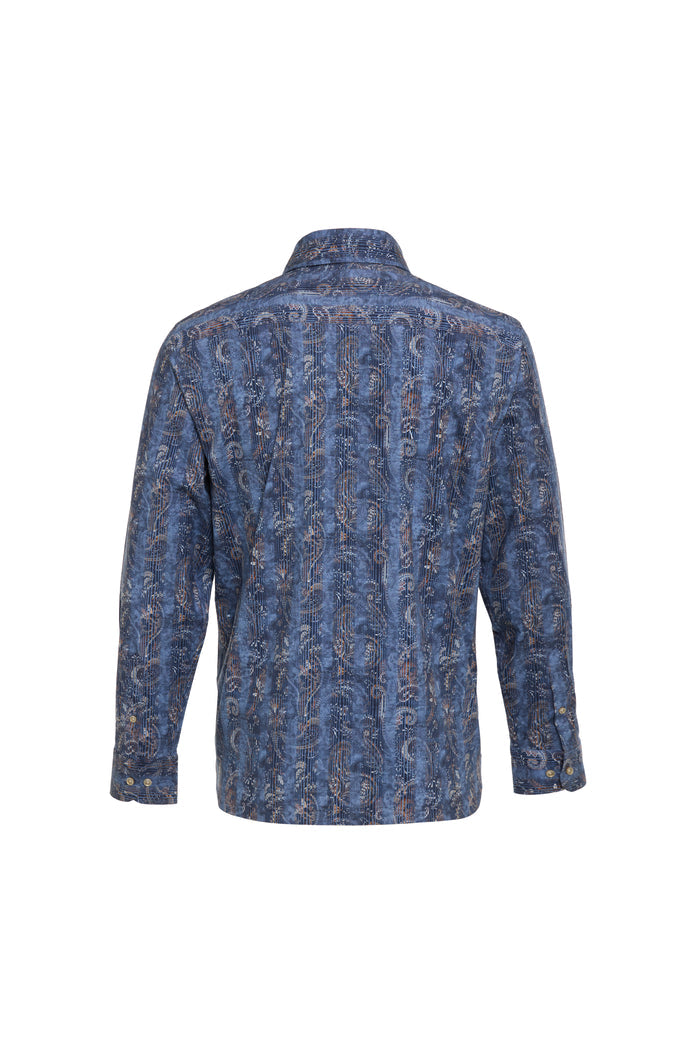 Persiane Paisley Print Long Sleeve Shirt