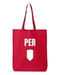 Peru Soccer Tote Bag — National Crest Badge | NYC Factory