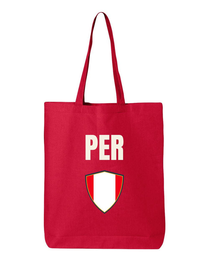 Peru Soccer Tote Bag — National Crest Badge | NYC Factory