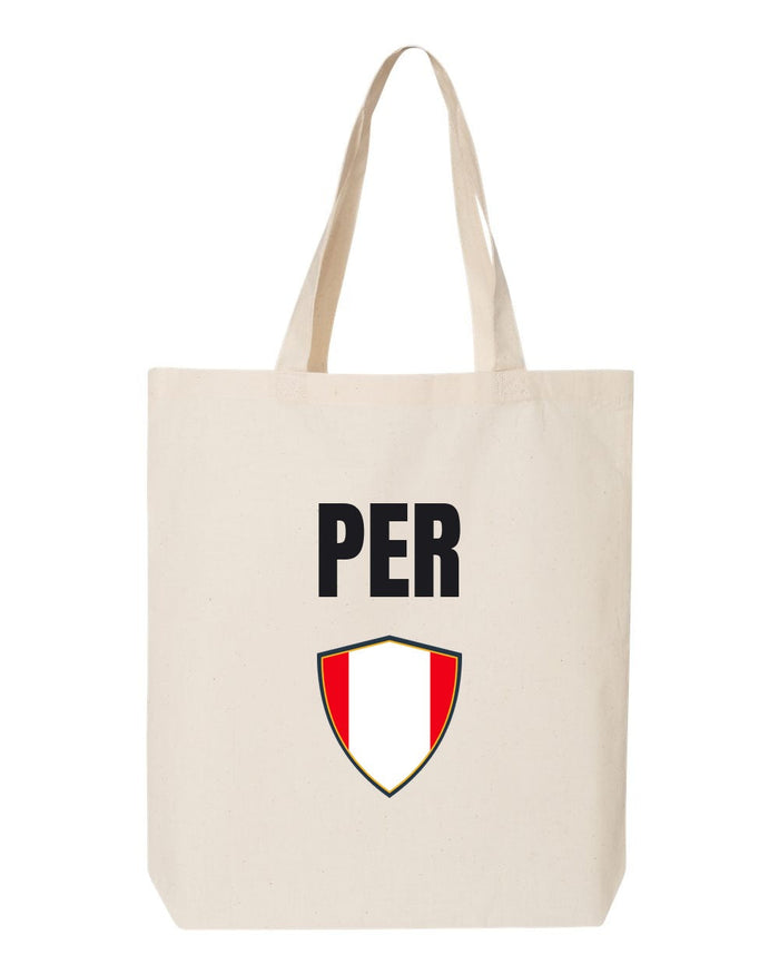 Peru Soccer Tote Bag — National Crest Badge | NYC Factory