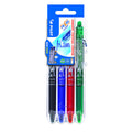 Pilot FriXion Clicker Erasable Rollerball Pen 07 Medium Assorted Set of 4 by Pilot at Cult Pens