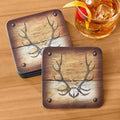 Pimpernel Coaster Set, 12 Point Antler Rack