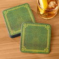 Pimpernel Coaster Set, Shagreen Leather