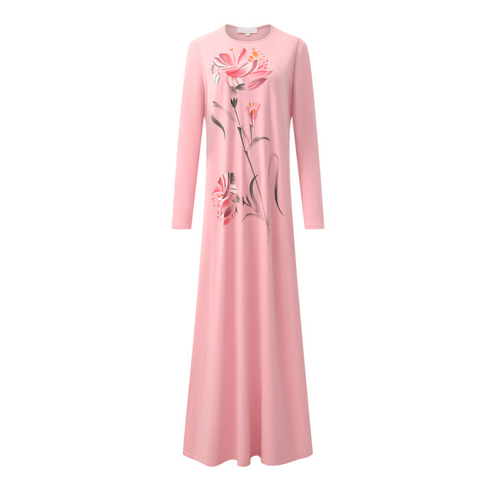 Pink Garden Nursing Nightgown