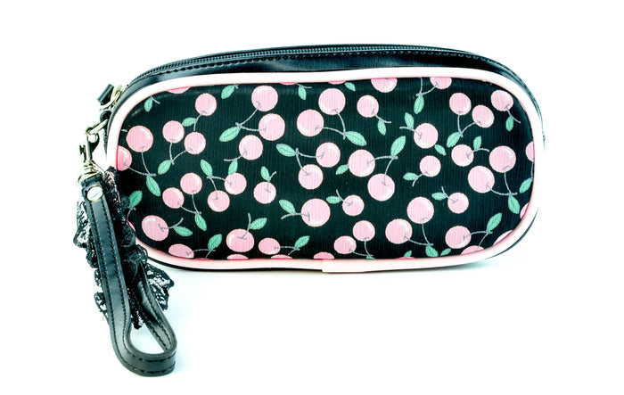 Pink Wild Berry Rectangular Shape Cosmetic Bag