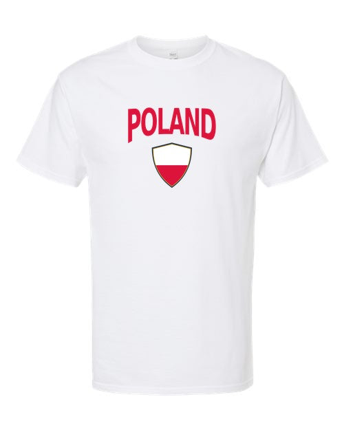 Poland Arched Crest Soccer Tee — NYC Factory