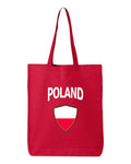 Poland Soccer Tote Bag — Arched National Crest | NYC Factory