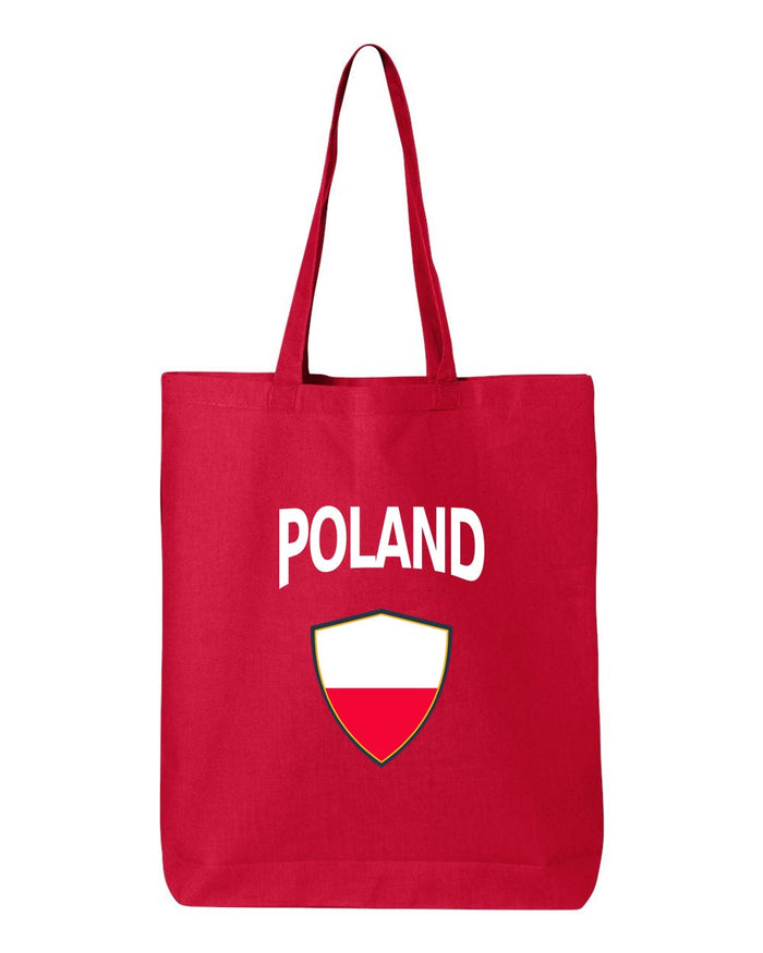 Poland Soccer Tote Bag — Arched National Crest | NYC Factory