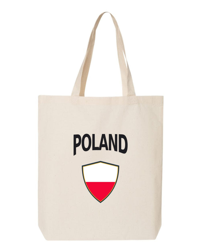 Poland Soccer Tote Bag — Arched National Crest | NYC Factory