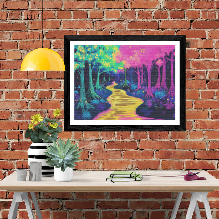 Psychedelic Forest of Neon Dreams