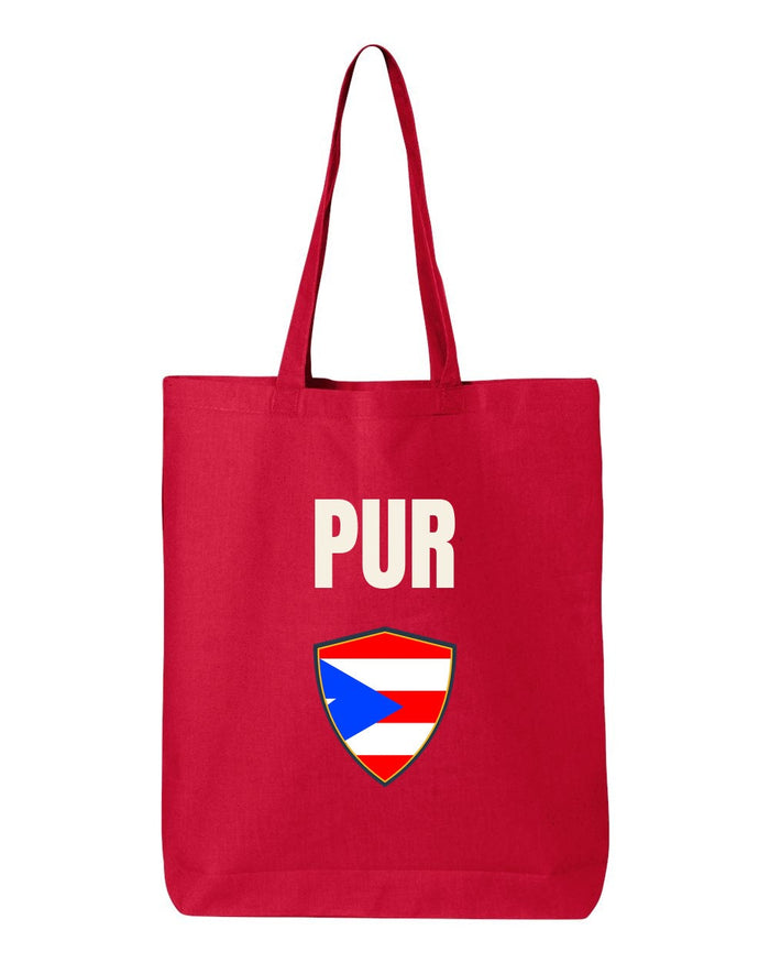 Puerto Rico Soccer Tote Bag — National Crest Badge | NYC Factory