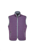 Purple Double Zip Quilted Performance Vest