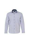 Purple & Lilac Diamond Floral Geo Dobby Twill Shirt
