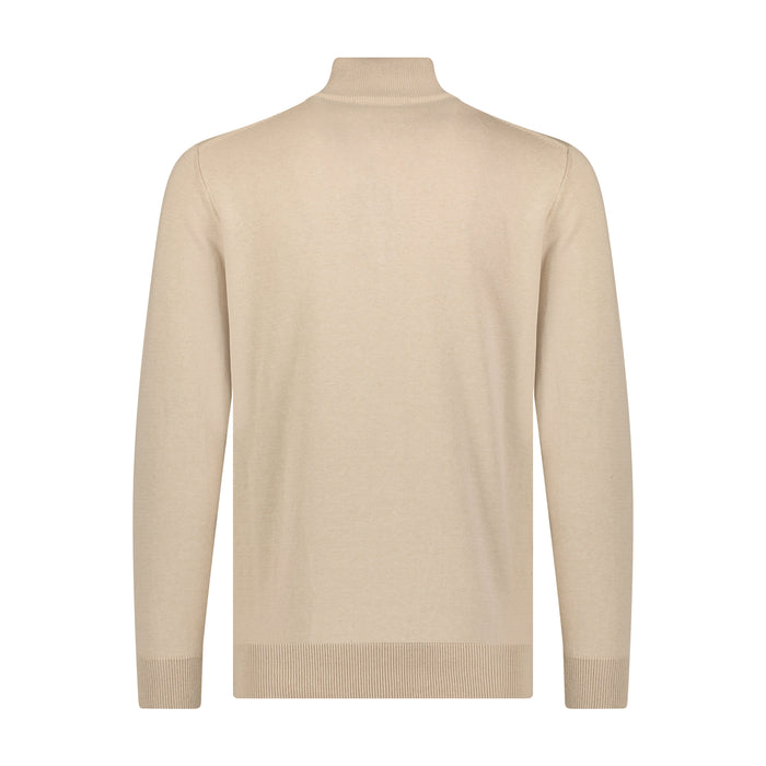 Quarter Zip Multi Panel Sweater