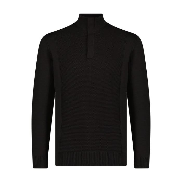 Quarter Zip Multi Panel Sweater