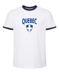Quebec Arched Crest Soccer Ringer Tee — NYC Factory