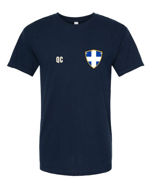 Quebec Soccer Tee — Retro National Crest | NYC Factory