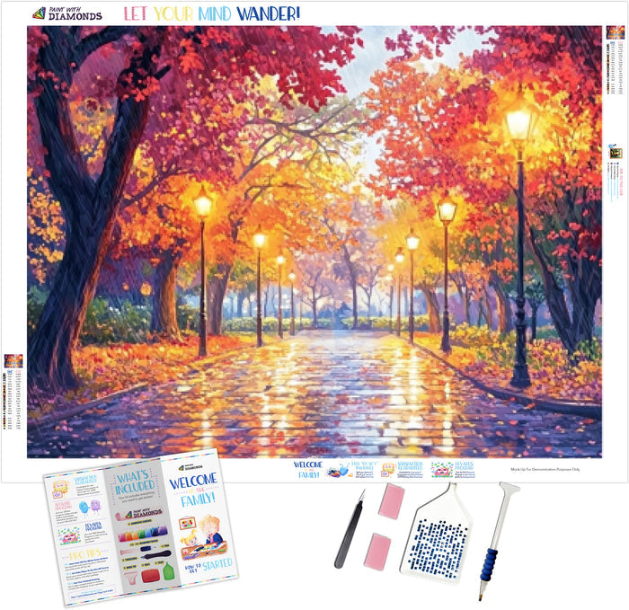 Radiant Path Through Autumn Dreams