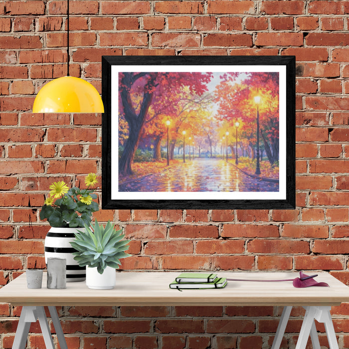 Radiant Path Through Autumn Dreams