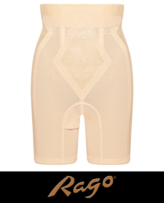 Rago RG696 High Waist Leg Shaper Firm Shaping Girdle Beige