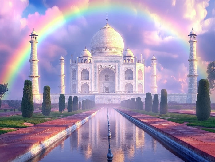 Rainbow Over the Taj Mahal
