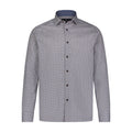 Red Blue Print Long Sleeve Shirt