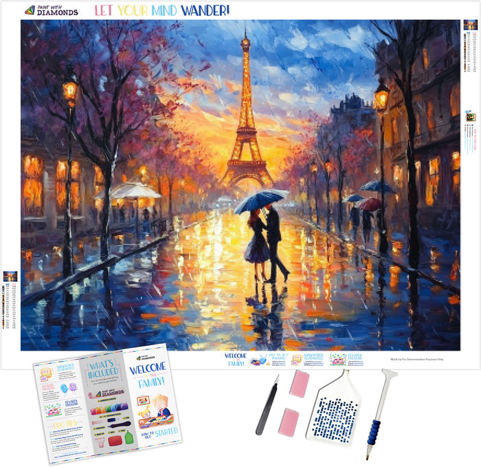Romantic Street Scene in Paris