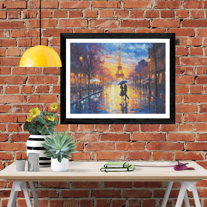 Romantic Street Scene in Paris