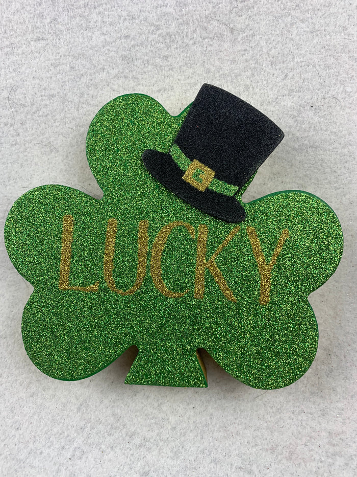 Saint Patrick’s Day Glittered Block Sitters