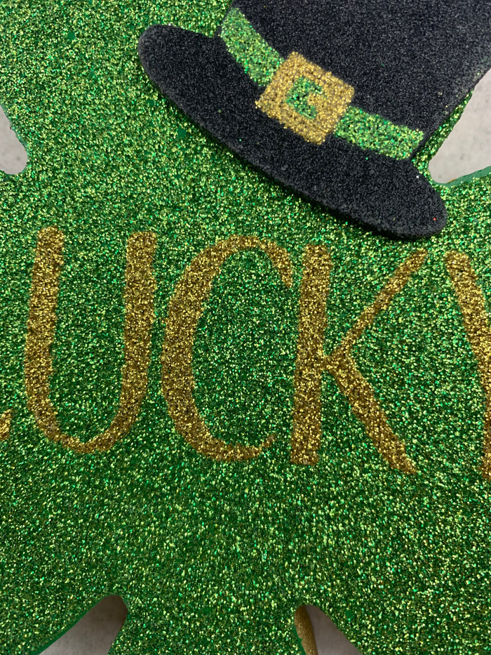 Saint Patrick’s Day Glittered Block Sitters