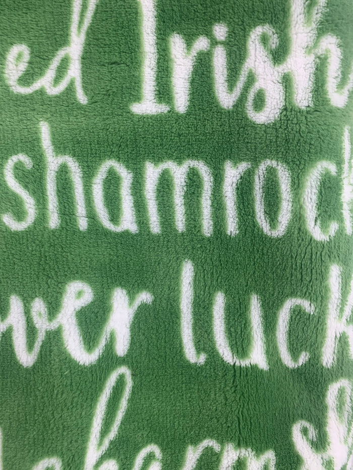Saint Patrick’s Day Irish Sayings Throw Blanket