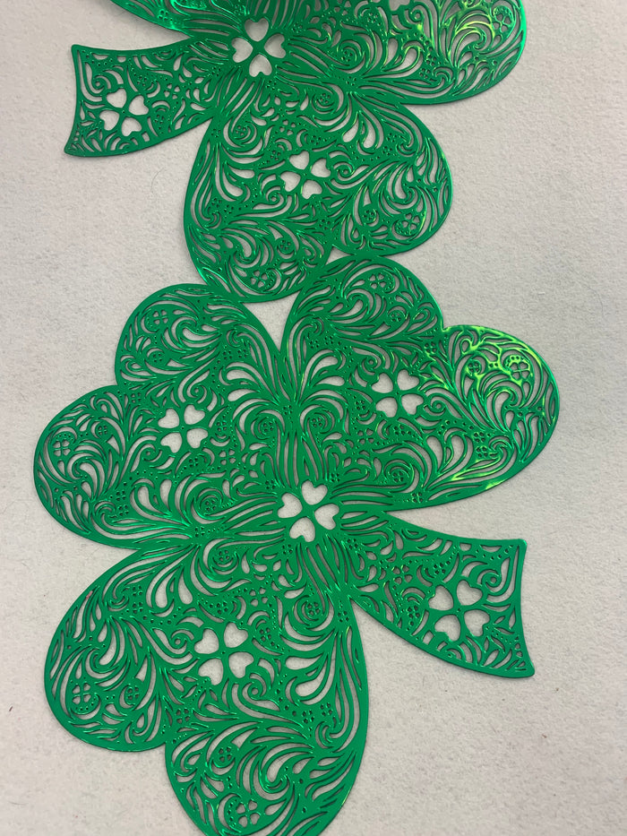 Saint Patrick’s Day Shamrocks Vinyl Table Runner