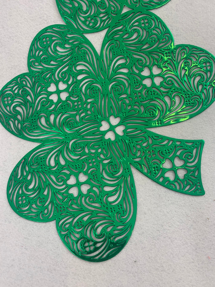 Saint Patrick’s Day Shamrocks Vinyl Table Runner