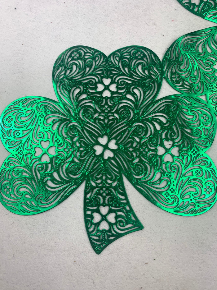 Saint Patrick’s Day Shamrocks Vinyl Table Runner