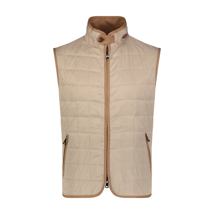 Sand Quilted Vest