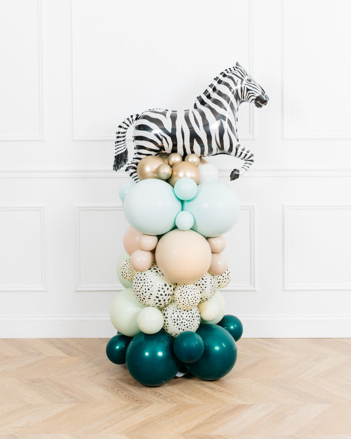 Serengeti - Zebra Balloon Column - 4ft