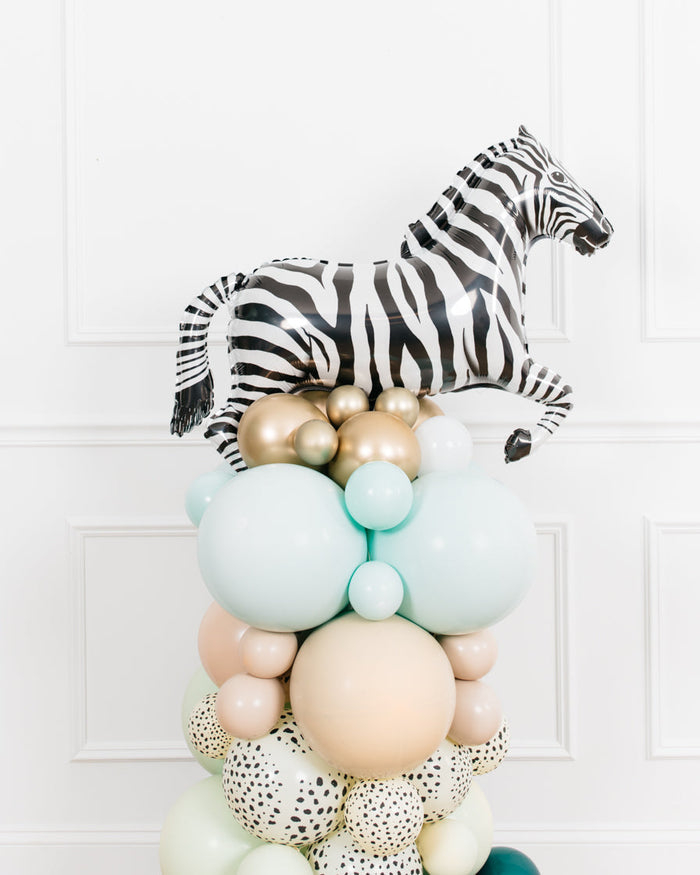 Serengeti - Zebra Balloon Column - 4ft