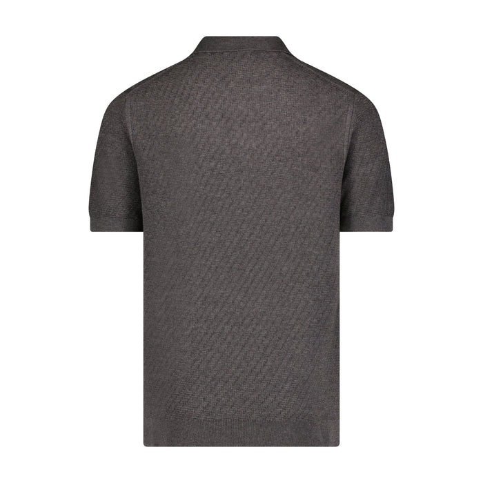 Shade of Grey Herringbone Polo