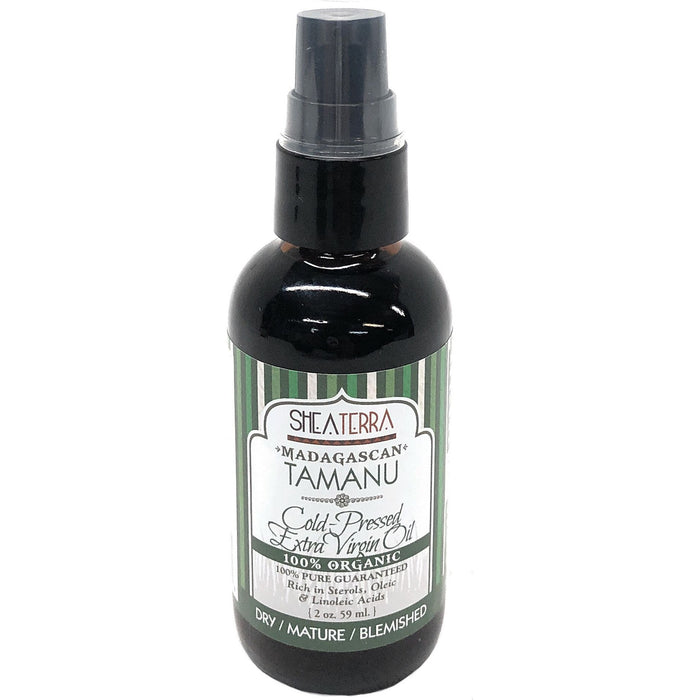 Shea Terra Organics FC-6009 Shea Terra Madagascan Tamanu Cold-Pressed Extra Oil 2Oz, Forest Green