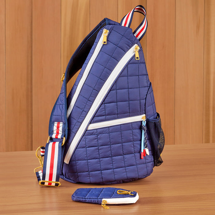 Shiraleah Ezra Quilted Sling Backpack