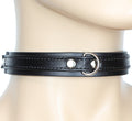 Simple Black Bondage Choker with Clasp