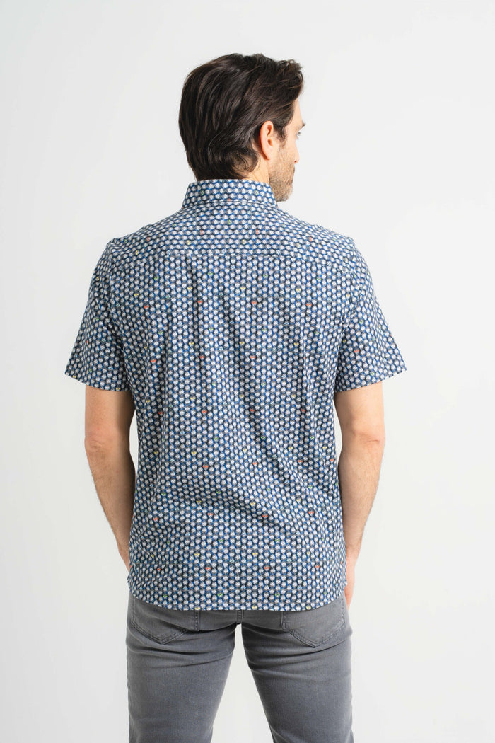 Skulls with Sunglasses Short Sleeve Shirt