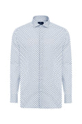 Sky Floral Geo Diamond Print Shirt